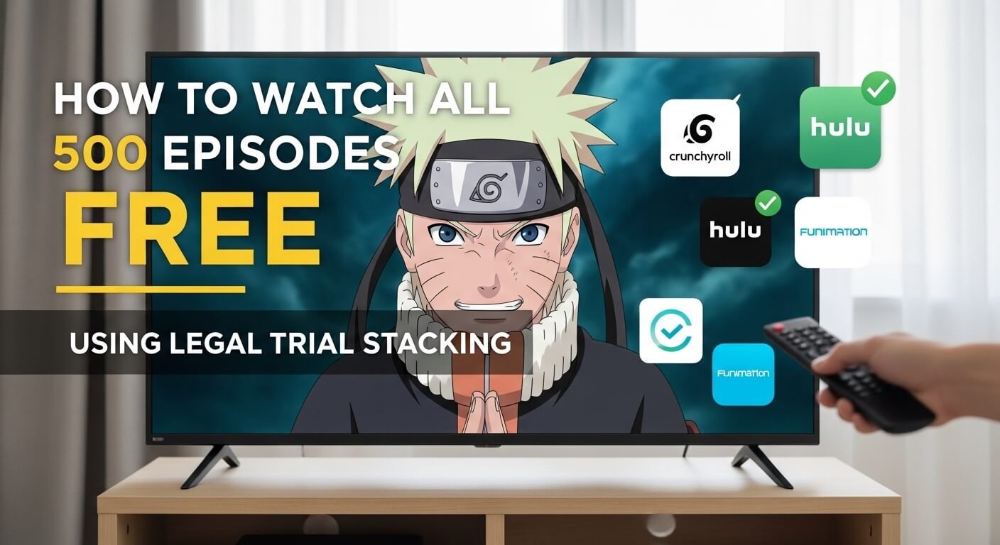 6. How to Watch All 500 Episodes Free Using Legal Trial Stacking