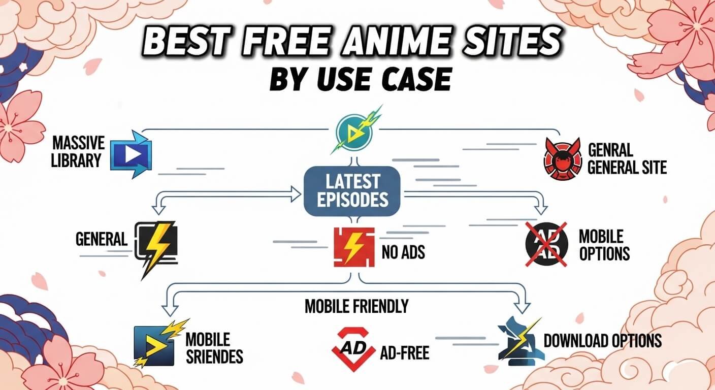 Best Free Anime Site by Use Case
