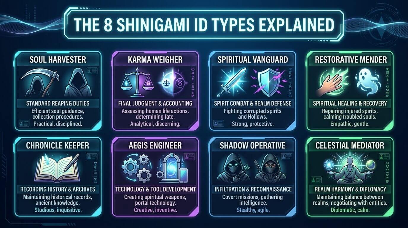 The 8 Shinigami ID Types Explained