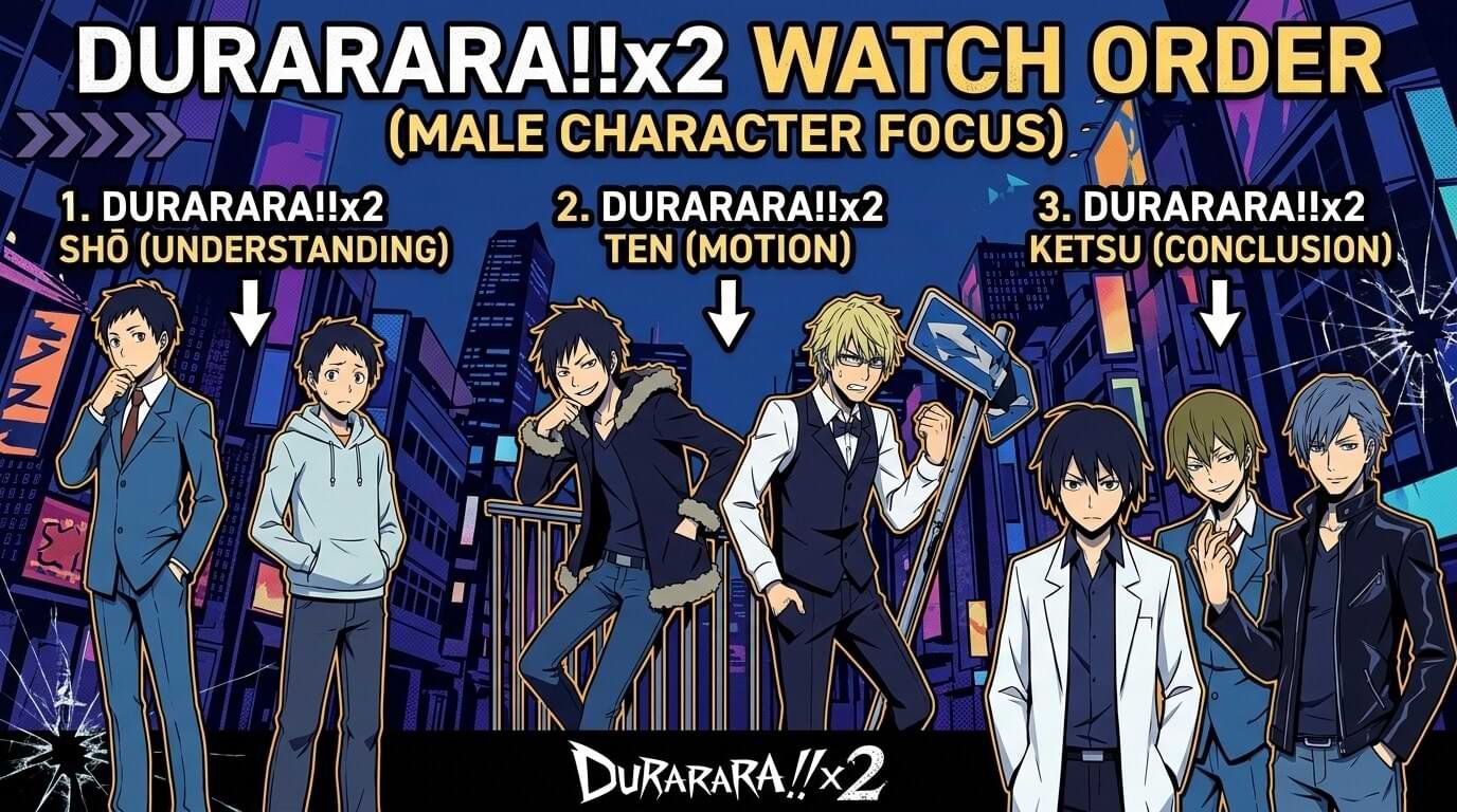 The Correct Durarara x2 Watch Order