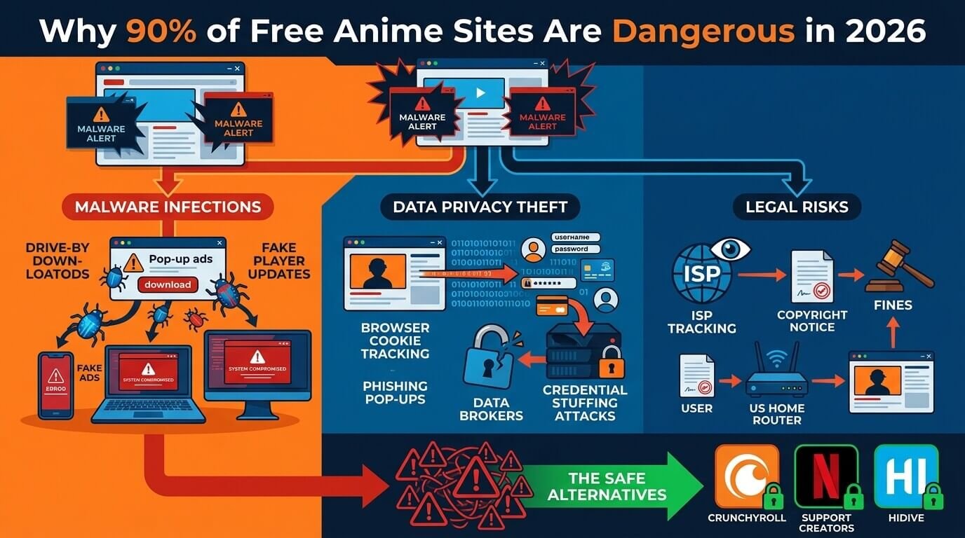 Why 90% of Free Anime Sites Are Dangerous in 2026